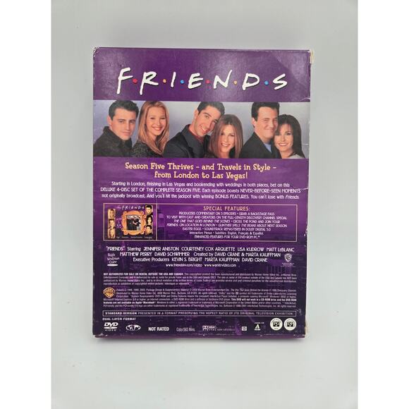 Friends DVD Seasons 5 & 10 + Finale Disc with Women’s Medium Friends Jacket - Picture 11 of 15